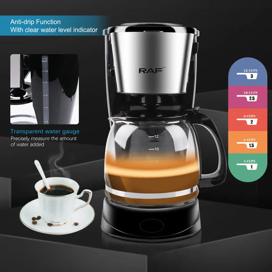 Americano Drip Coffee Maker Coffee Machine For Home And Office Automatic